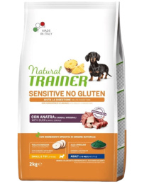 Сухой корм для собак мелких пород Trainer Natural Sensitive No Gluten Small&Toy Adult (утка)