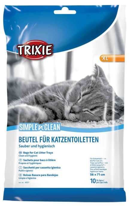 Пакеты сменные для кошачьих туалетов TRIXIE Simple n Clean (L, 46x59 см 10 шт)