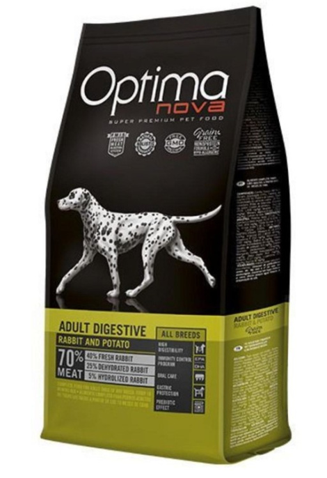 Сухой корм для собак Optima Nova Digestive Adult (кролик, картофель) (12 кг)