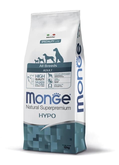 Сухой корм для собак Monge Dog Hypo Adult All Breeds (лосось,тунец) (2,5 кг)