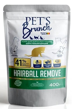 Сухой корм для кошек Pet's Brunch Hairball Remove (400 гр.)