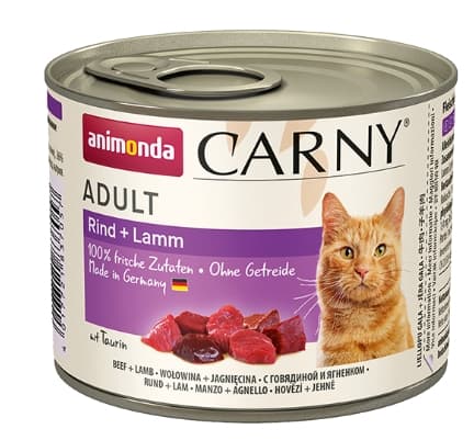 Консервы для кошек Animonda CARNY Adult (говядина, ягненок) (200 гр.)