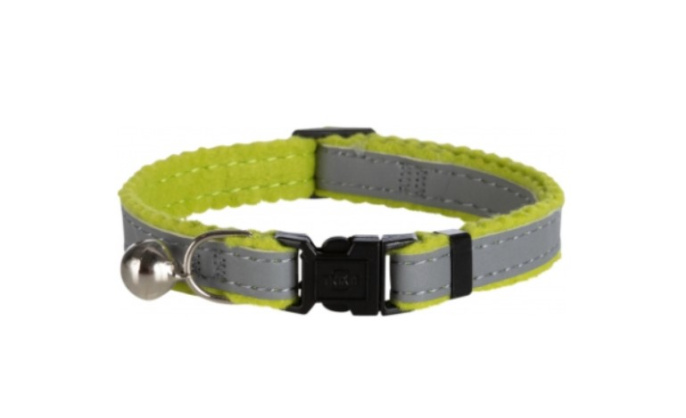 Ошейник для кошек светоотражающий с колокольчиком TRIXIE Safer Life