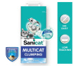 Наполнитель бентонитовый Sanicat Clumping Multicat (без запаха) (12 л)