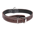 Ошейник кожаный на синтепоне с кольцом Gamma (20 х 450 мм)