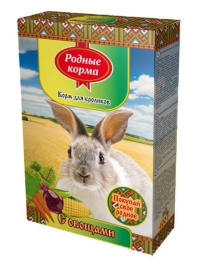 Сухой корм для кроликов Родные корма с овощами