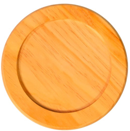 Миска Mr.Kranch Bamboo керамическая зеленая на бамбуковой подставке