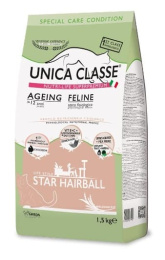 Сухой корм для кошек Unica Classe Ageing Feline Star Hairball (Курица)
