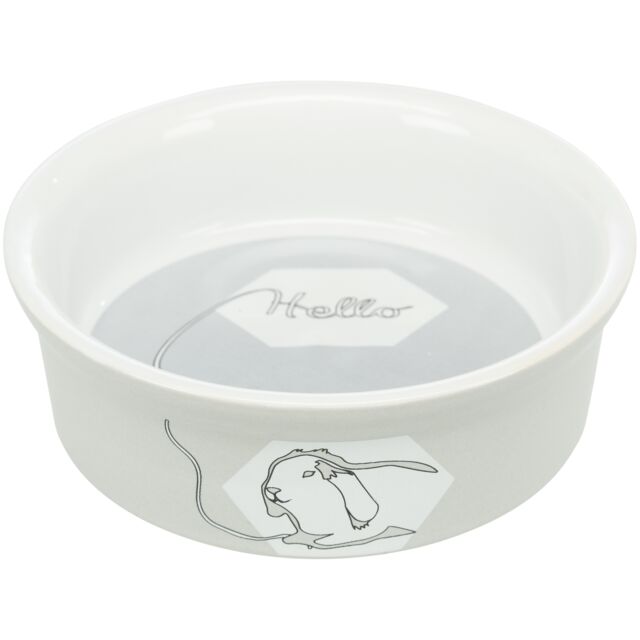 TRIXIE Миска для грызунов Кролик, 12 см (240 мл.)