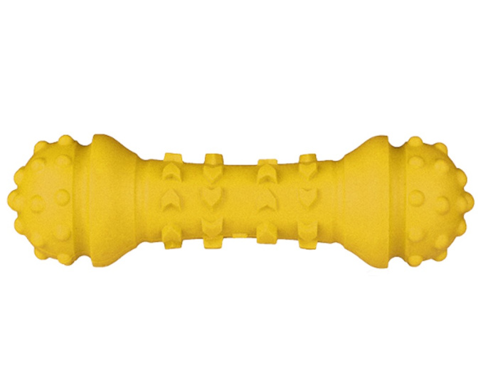 Игрушка для собак Mr.Kranch Гантель дентальная 18 см (Синяя с ароматом курицы)