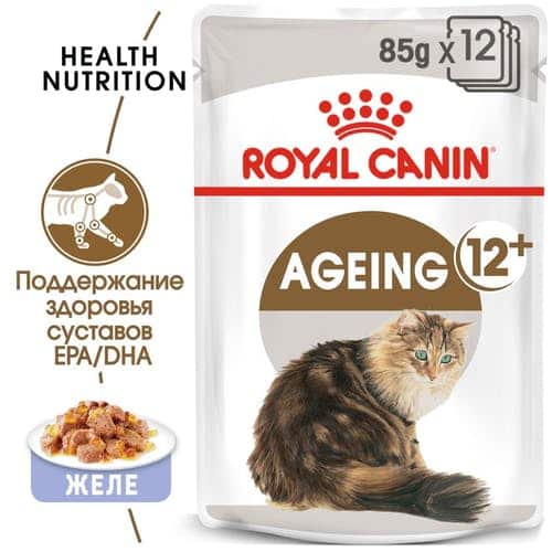 Влажный корм для кошек Royal Canin Ageing +12 (желе) (85 гр*12 шт)