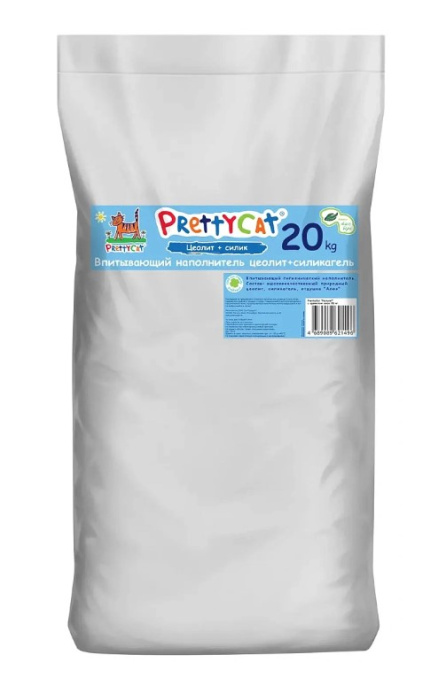 Наполнитель PrettyCat впитывающий глиняный Naturel (алоэ вера) (4 кг (8 л))