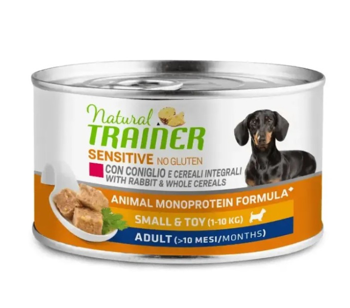Влажный корм для собак мелких пород Trainer Natural Sensitive Small&Toy Adult (кролик) (150 гр)