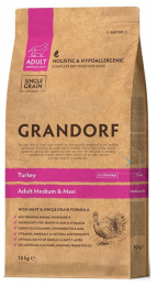 Сухой корм для собак средних и крупных пород GRANDORF Turkey MEDIUM&MAXI BREEDS (индейка)