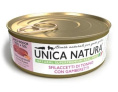 Консервы для кошек Unica Natura UNICO INDOOR Филе тунца с креветками (70 гр)