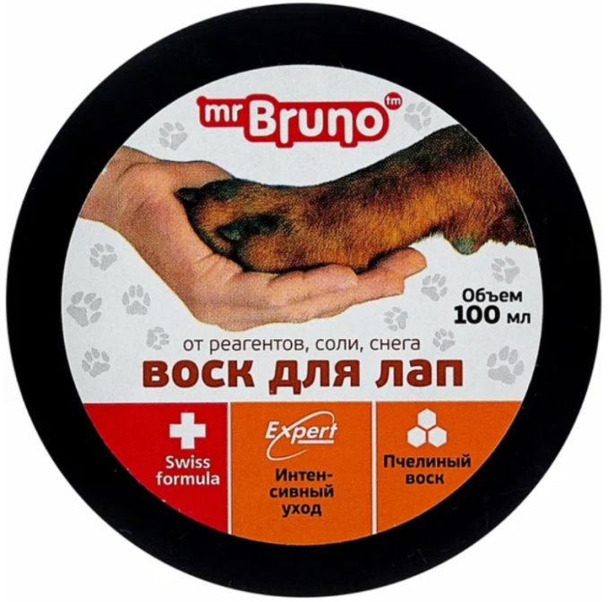 Воск для лап собак Mr.Bruno  (100 мл)