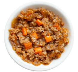 Консервы для собак Деревенские лакомства Домашние обеды фрикасе из кролика с сердечками и морковь