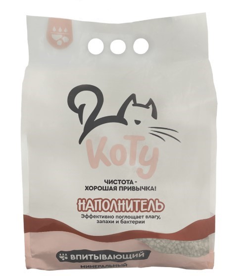 КОТУ Наполнитель минеральный впитывающий   ( 3.5 кг (4,2 л))