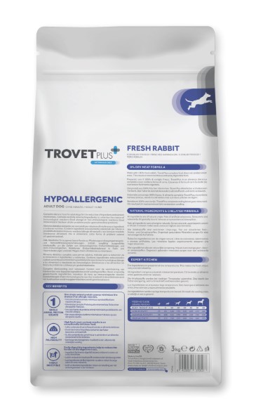 Сухой корм для собак Trovet Plus Hypoallergenic Vet Diet Adult (оленина) (3 кг)