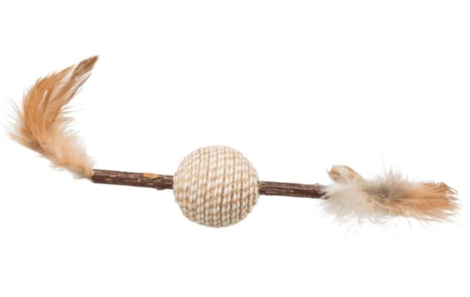 TRIXIE Игрушка для кошек Мяч с погремушкой, 20 см