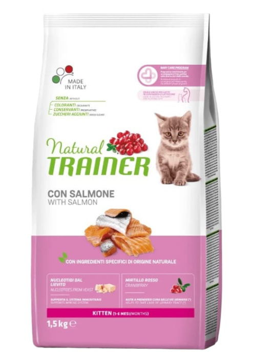 Сухой корм для котят Trainer Natural Kitten (лосось) (1,5 кг)