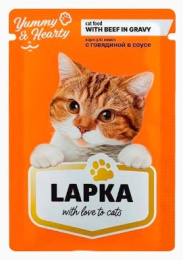 Влажный корм для кошек Lapka (говядина)