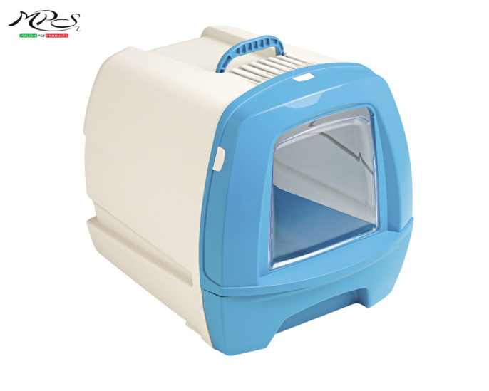 Закрытый кошачий туалет с выдвижным поддоном BOLLY (50x40x42h см)