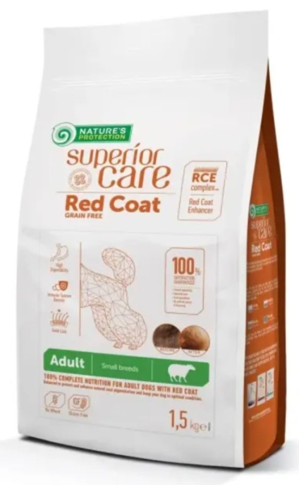 Сухой корм для собак Nature's Protection SC Grain Free Red Coat Adult Small (ягненок) (1,5 кг)