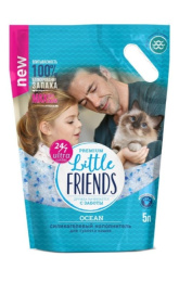 Силикагелевый наполнитель Little Friends Ocean 5 л