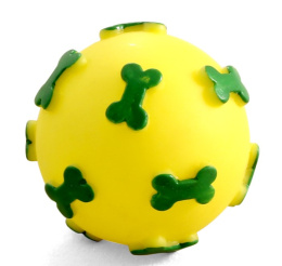 Triol Игрушка для собак из винила Мяч с косточками, d60мм