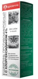 Apicenna Шампунь с хлоргексидином 4% 