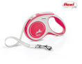 Поводок-рулетка Flexi NEW COMFORT (лента) красный (XS, 12кг/3м)