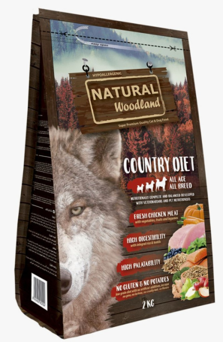 Сухой корм для собак Natural Woodland Ocean Diet All Age (тунец, белая рыба) (2 кг)