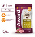 Сухой корм для кошек Award Cat Hairball & Indoor (утка, индейка) (400 гр.)