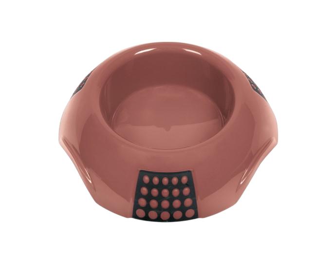 Миска пластиковая нескользящая для животных LUNA RUBB (S, 19 см)