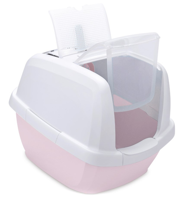 Био-туалет для кошек IMAC MADDY (62х47,5х47,5h см (белый/нежно-розовый))