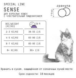 Сухой корм для кошек AJO Special Line Sense Adult Cat