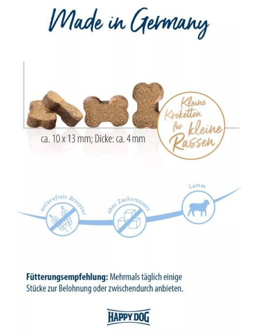 Лакомство для щенков HAPPY DOG Soft Snack Mini Puppy Lamm (100 гр.)