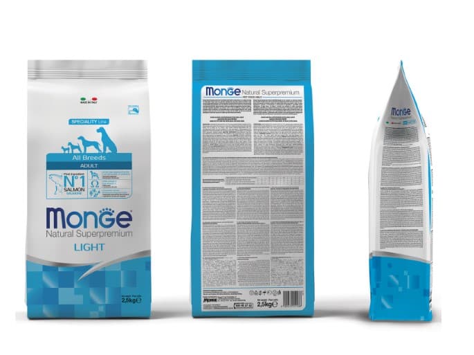 Сухой корм для собак Monge Dog Speciality Light Adult All Breeds (лосось, рис) (12 кг)