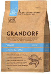 Сухой корм для собак средних и крупных пород GRANDORF White Fish MEDIUM&MAXI BREEDS (белая рыба)