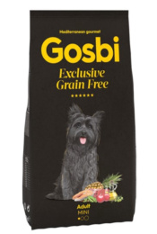 Сухой корм для собак мелких пород Gosbi Exclusive Grain Free Adult Mini (лосось, баранина)