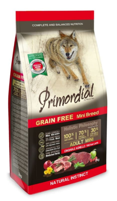 Сухой корм для собак Primordial Dog Adult Mini (дикий кабан, ягненок) (6 кг)