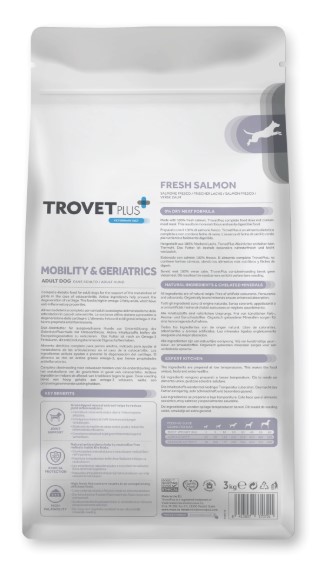 Сухой корм для собак Trovet Plus Mobility & Geriatrics Vet Diet Adult (лосось) (3 кг)