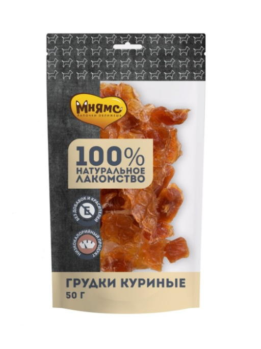 Лакомство для собак Мнямс На каждый день Грудки куриные (50 гр.)