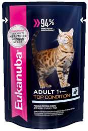 Влажный корм для кошек Eukanuba Cat Adult Top Condition (кролик в соусе)