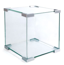 Аквариум "Crystal" 6002S 18 л, серебро, 250*250*300 мм (73514004)