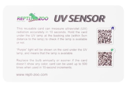 Карточки-тестеры для проверки наличия ультрафиолета (набор 2 шт) UVB01 Repti-Zoo