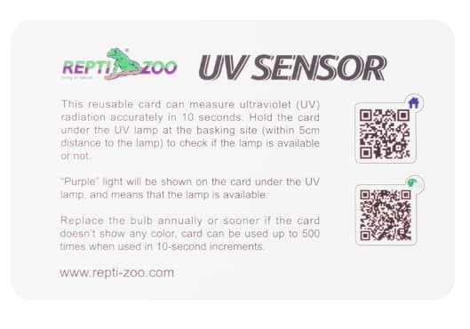Карточки-тестеры для проверки наличия ультрафиолета (набор 2 шт) UVB01 Repti-Zoo (2 шт)