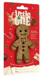 Новогоднее лакомство-игрушка для грызунов Little One Человечек из луговых трав