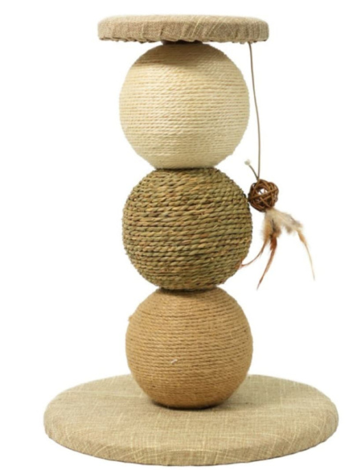 Когтеточка-пирамида для кошек Mr.Kranch из шаров  (47 см)